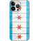 Chicago Flag Light Wood iPhone 14 Pro Skin